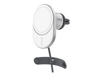 Belkin BoostCharge Pro - Trådlös laddningshållare för bil - magnetisk med Qi2 - 15 Watt - Fast Charge - grå WIC008BTGR-NCV2